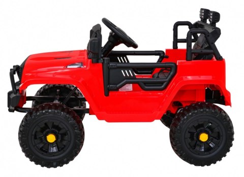 Autko Jeep Dark Night na akumulator dla dzieci Czerwony + Wolny Start + EVA + Audio LED Autko Jeep Dark Night na akumulator dla dzieci Czerwony + Wolny Start + EVA + Audio LED