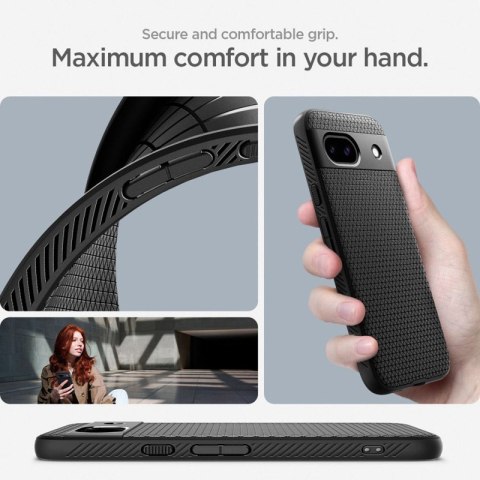 Spigen Liquid Air - Etui do Google Pixel 8A (Matte Black) Spigen Liquid Air - Etui do Google Pixel 8A (Matte Black)