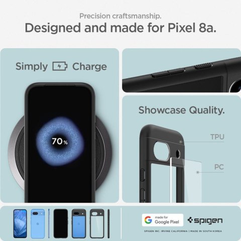Spigen Ultra Hybrid - Etui do Google Pixel 8A (Matte Black) Spigen Ultra Hybrid - Etui do Google Pixel 8A (Matte Black)