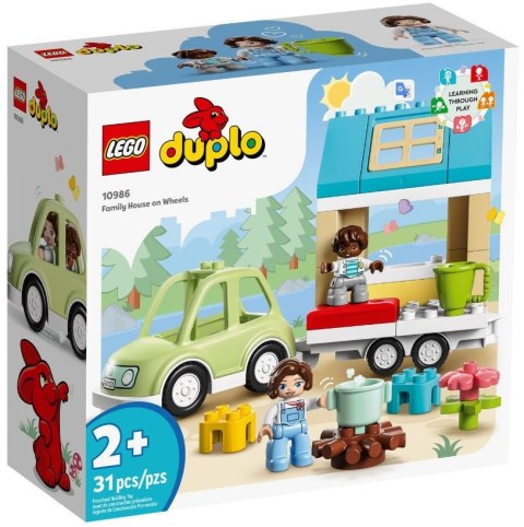 LEGO DUPLO 10986 Town Dom rodzinny na kółkach LEGO DUPLO 10986 Town Dom rodzinny na kółkach