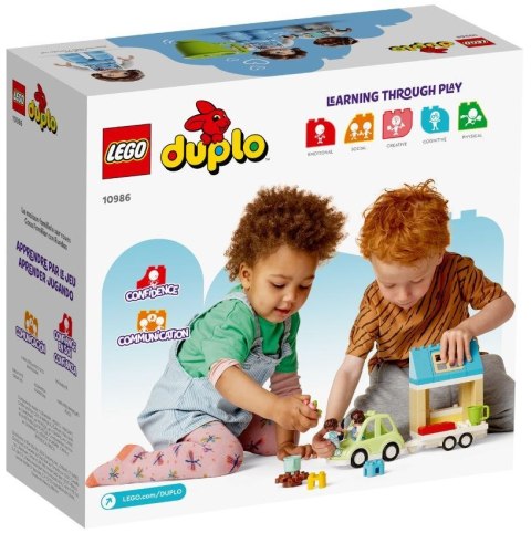 LEGO DUPLO 10986 Town Dom rodzinny na kółkach LEGO DUPLO 10986 Town Dom rodzinny na kółkach