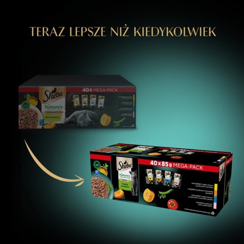 SHEBA Nature's Collection Mix - mokra karma dla kota - 40x85 g SHEBA Nature's Collection Mix - mokra karma dla kota - 40x85 g
