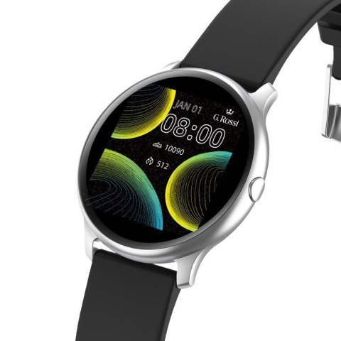 SMARTWATCH UNISEX G. Rossi SW010-13 silver/black (sg005m) SMARTWATCH UNISEX G. Rossi SW010-13 silver/black (sg005m)