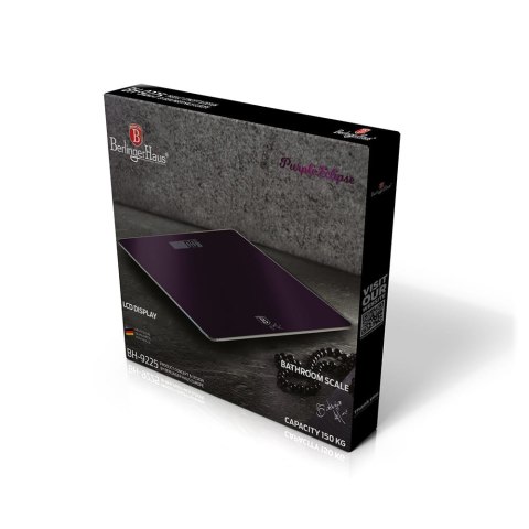 SZKLANA WAGA ŁAZIENKOWA ULTRA SLIM BERLINGER HAUS PURPLE ECLIPSE BH-9225 SZKLANA WAGA ŁAZIENKOWA ULTRA SLIM BERLINGER HAUS PURPLE ECLIPSE BH-9225
