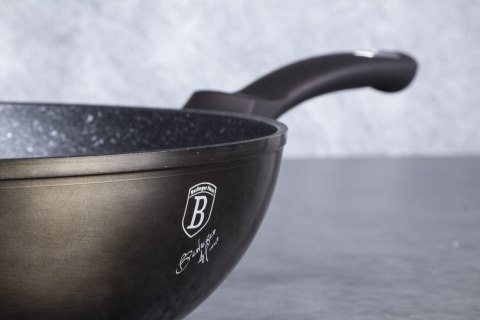 WOK Z POWŁOKĄ GRANITOWĄ 28CM BERLINGER HAUS SHINY BLACK BH-6610 WOK Z POWŁOKĄ GRANITOWĄ 28CM BERLINGER HAUS SHINY BLACK BH-6610