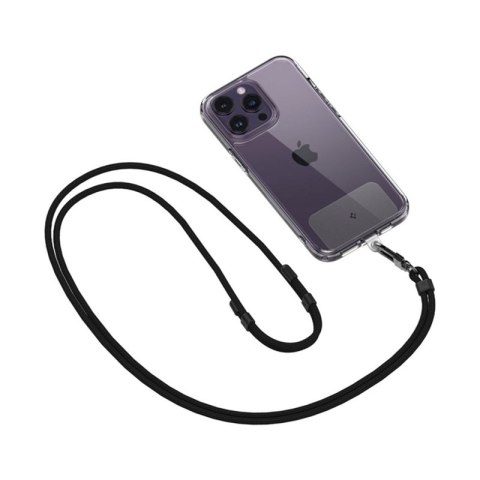 Spigen Universal Strap Set Crossbody & Wrist - Pasek do telefonu na ramię + na nadgarstek (Black) Spigen Universal Strap Set Crossbody & Wrist - Pasek do telefonu na ramię + na nadgarstek (Black)