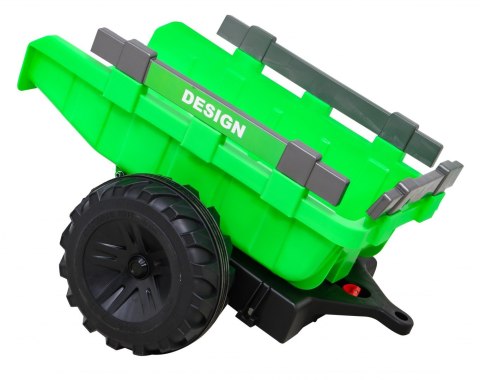 Pojazd Traktor Z Przyczepą 720-T Zielony Pojazd Traktor Z Przyczepą 720-T Zielony