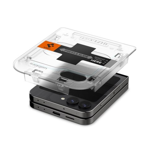 Spigen Glas.TR EZ Fit 2-Pack - Szkło hartowane do Samsung Galax Z Flip 6 (2 sztuki) Spigen Glas.TR EZ Fit 2-Pack - Szkło hartowane do Samsung Galax Z Flip 6 (2 sztuki)