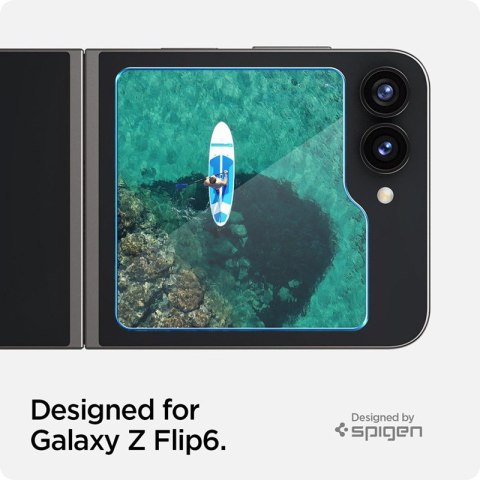Spigen Glas.TR EZ Fit 2-Pack - Szkło hartowane do Samsung Galax Z Flip 6 (2 sztuki) Spigen Glas.TR EZ Fit 2-Pack - Szkło hartowane do Samsung Galax Z Flip 6 (2 sztuki)