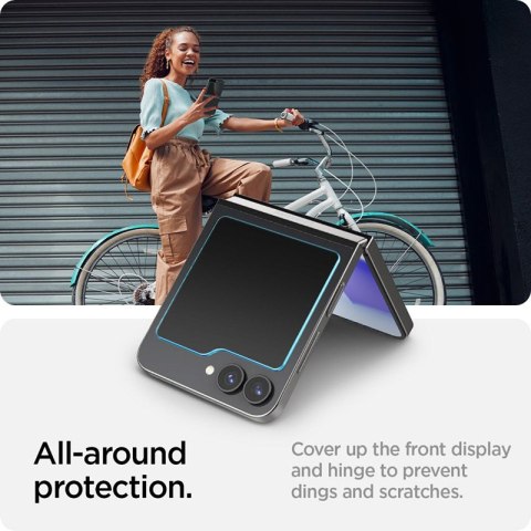 Spigen Glas.TR EZ Fit 2-Pack - Szkło hartowane do Samsung Galax Z Flip 6 (2 sztuki) Spigen Glas.TR EZ Fit 2-Pack - Szkło hartowane do Samsung Galax Z Flip 6 (2 sztuki)