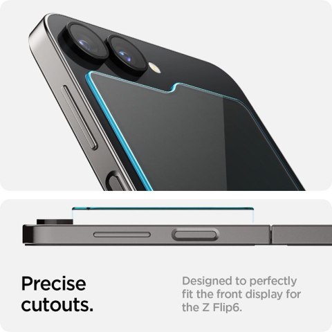 Spigen Glas.TR EZ Fit 2-Pack - Szkło hartowane do Samsung Galax Z Flip 6 (2 sztuki) Spigen Glas.TR EZ Fit 2-Pack - Szkło hartowane do Samsung Galax Z Flip 6 (2 sztuki)