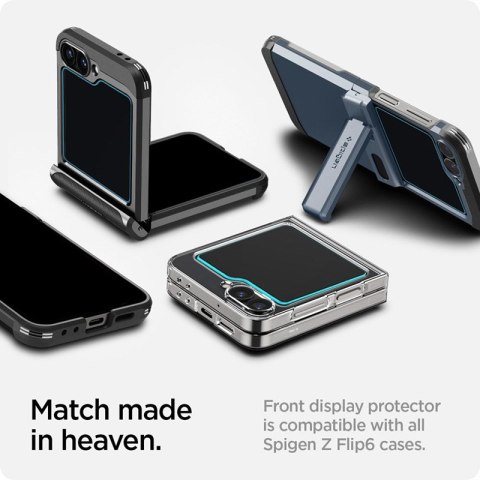 Spigen Glas.TR EZ Fit 2-Pack - Szkło hartowane do Samsung Galax Z Flip 6 (2 sztuki) Spigen Glas.TR EZ Fit 2-Pack - Szkło hartowane do Samsung Galax Z Flip 6 (2 sztuki)