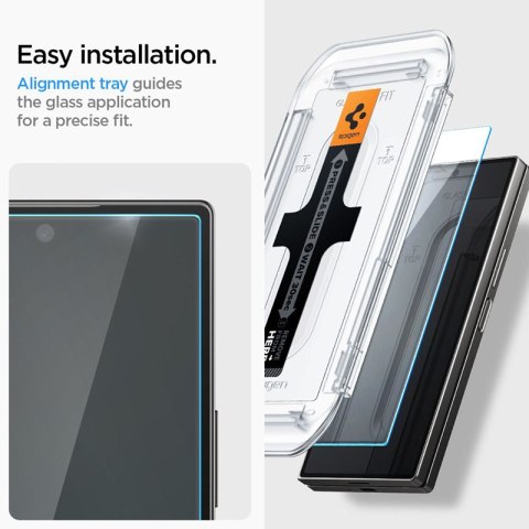 Spigen Glas.TR EZ Fit 2-Pack - Szkło hartowane do Samsung Galax Z Fold 6 (2 sztuki) Spigen Glas.TR EZ Fit 2-Pack - Szkło hartowane do Samsung Galax Z Fold 6 (2 sztuki)