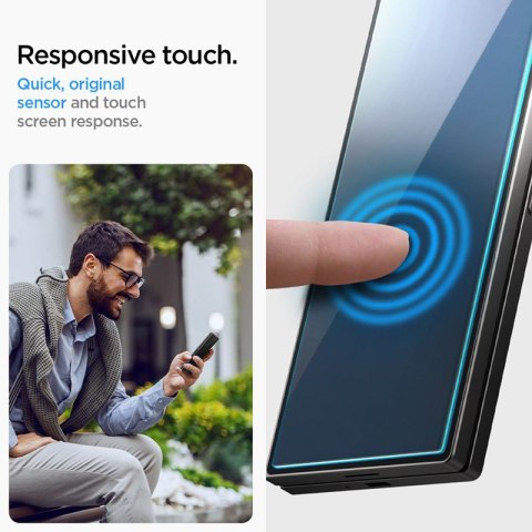 Spigen Glas.TR EZ Fit 2-Pack - Szkło hartowane do Samsung Galax Z Fold 6 (2 sztuki) Spigen Glas.TR EZ Fit 2-Pack - Szkło hartowane do Samsung Galax Z Fold 6 (2 sztuki)