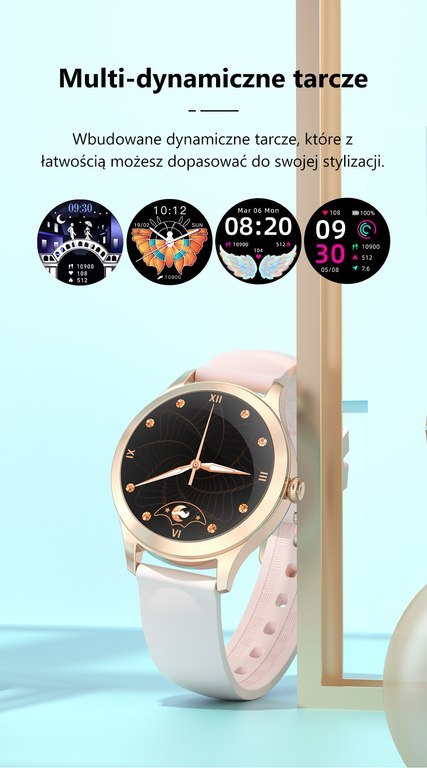 SMARTWATCH DAMSKI G. Rossi SW014-4 gold (sg009d) SMARTWATCH DAMSKI G. Rossi SW014-4 gold (sg009d)