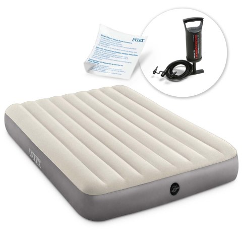 Materac dmuchany dwuosobowy z pompką tłokową INTEX 64103 - 68612 Materac dmuchany dwuosobowy z pompką tłokową INTEX 64103 - 68612