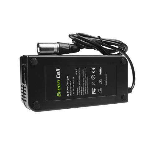 Green Cell - Ładowarka 54.6V 4A (XLR 3 PIN) do baterii roweru elektrycznego 48V Green Cell - Ładowarka 54.6V 4A (XLR 3 PIN) do baterii roweru elektrycznego 48V