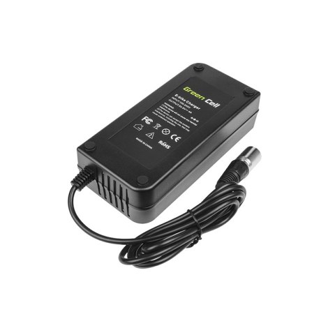 Green Cell - Ładowarka 54.6V 4A (XLR 3 PIN) do baterii roweru elektrycznego 48V Green Cell - Ładowarka 54.6V 4A (XLR 3 PIN) do baterii roweru elektrycznego 48V