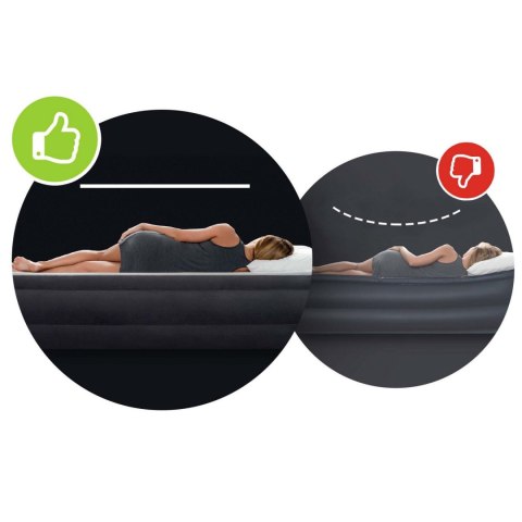 Materac dmuchany dwuosobowy z pompką tłokową INTEX 64758 - 68612 Materac dmuchany dwuosobowy z pompką tłokową INTEX 64758 - 68612