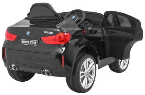 BMW X6M Elektryczne Autko dla dzieci Czarny + Pilot + EVA + Wolny Start + Panel audio + LED BMW X6M Elektryczne Autko dla dzieci Czarny + Pilot + EVA + Wolny Start + Panel audio + LED
