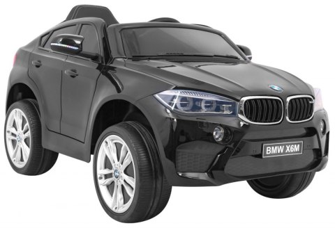 BMW X6M Elektryczne Autko dla dzieci Czarny + Pilot + EVA + Wolny Start + Panel audio + LED BMW X6M Elektryczne Autko dla dzieci Czarny + Pilot + EVA + Wolny Start + Panel audio + LED