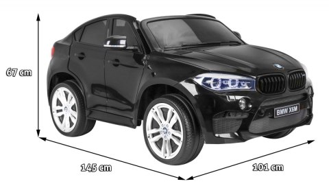 BMW X6M XXL dla 2 dzieci Czarny SUV + Pilot + Ekoskóra BMW X6M XXL dla 2 dzieci Czarny SUV + Pilot + Ekoskóra