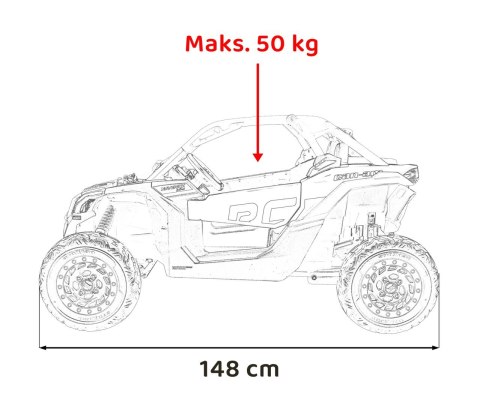 Pojazd Buggy Maverick Turbo RR Niebieski Pojazd Buggy Maverick Turbo RR Niebieski