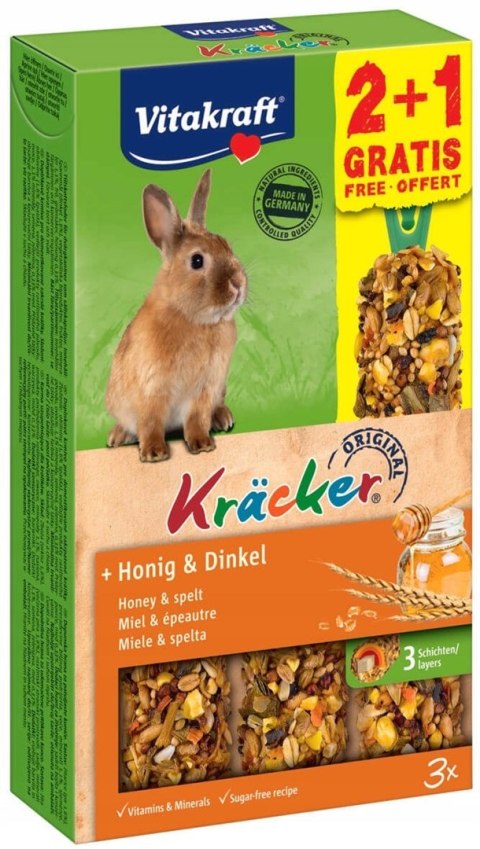 VITAKRAFT Kracker miód - przysmak dla królika - 2+1 VITAKRAFT Kracker miód - przysmak dla królika - 2+1