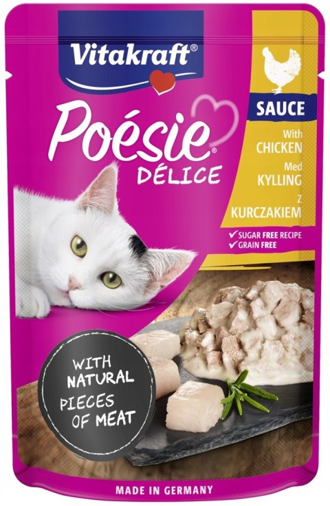 VITAKRAFT Poesie Delice w sosie multipack sauce - mokra karma dla kota - 6+1 x 85g VITAKRAFT Poesie Delice w sosie multipack sauce - mokra karma dla kota - 6+1 x 85g