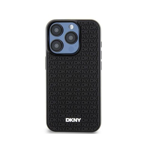 DKNY 3D Rubber Repeat Pattern - Etui iPhone 15 Pro Max (czarny) DKNY 3D Rubber Repeat Pattern - Etui iPhone 15 Pro Max (czarny)
