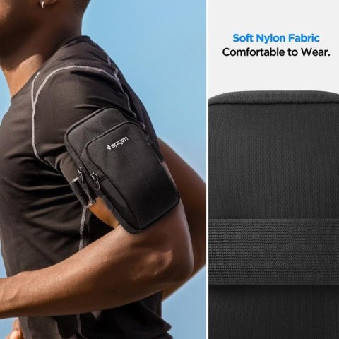 Spigen A702 Dynamic Shield Armband - Etui / Sportowa opaska na ramię na smartfon do 6.9" (Czarny) Spigen A702 Dynamic Shield Armband - Etui / Sportowa opaska na ramię na smartfon do 6.9" (Czarny)