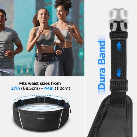 Spigen A710 Dynamic Shield Waist Bag - Saszetka sportowa / nerka na smartfon do 6.9" (Czarny) Spigen A710 Dynamic Shield Waist Bag - Saszetka sportowa / nerka na smartfon do 6.9" (Czarny)