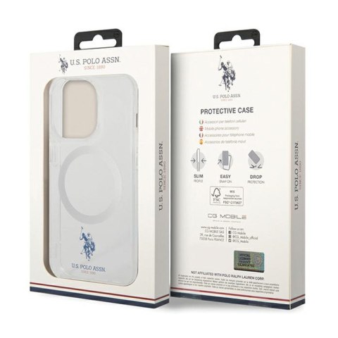 US Polo Assn MagSafe Collection - Etui iPhone 15 Pro (przezroczysty) US Polo Assn MagSafe Collection - Etui iPhone 15 Pro (przezroczysty)