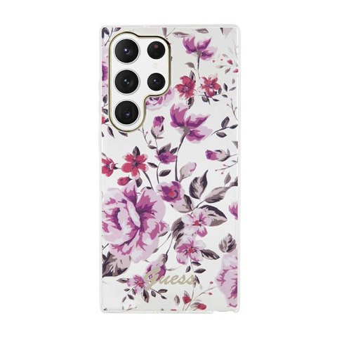 Guess Flower Collection - Etui Samsung Galaxy S23 Ultra (biały) Guess Flower Collection - Etui Samsung Galaxy S23 Ultra (biały)