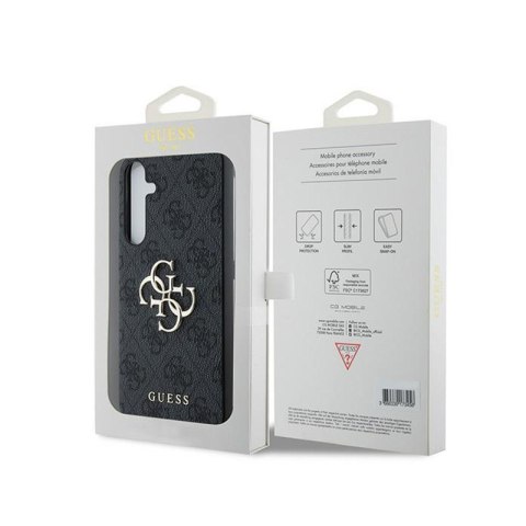 Guess 4G Big Metal Logo - Etui Samsung Galaxy A35 5G (czarny) Guess 4G Big Metal Logo - Etui Samsung Galaxy A35 5G (czarny)