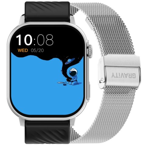 SMARTWATCH UNISEX GRAVITY GT15-9 - ROZMOWY BLUETOOTH, DODATKOWY PASEK (sg029i) SMARTWATCH UNISEX GRAVITY GT15-9 - ROZMOWY BLUETOOTH, DODATKOWY PASEK (sg029i)