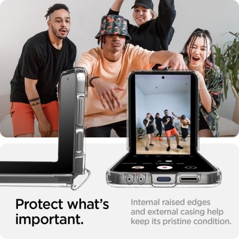 Spigen Ultra Hybrid Pro - Etui do Samsung Galaxy Z Flip 6 (Crystal Clear) Spigen Ultra Hybrid Pro - Etui do Samsung Galaxy Z Flip 6 (Crystal Clear)
