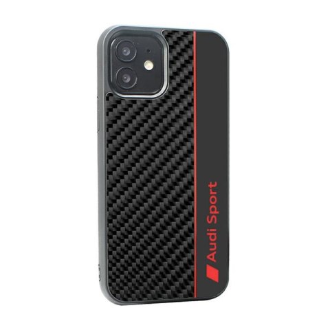 Audi Carbon Fiber Stripe - Etui iPhone 12 / iPhone 12 Pro (Czarny) Audi Carbon Fiber Stripe - Etui iPhone 12 / iPhone 12 Pro (Czarny)