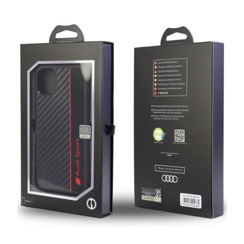 Audi Carbon Fiber Stripe - Etui iPhone 12 / iPhone 12 Pro (Czarny) Audi Carbon Fiber Stripe - Etui iPhone 12 / iPhone 12 Pro (Czarny)