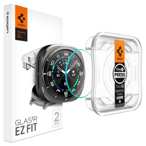 Spigen GLAS.TR EZ FIT 2-Pack - Szkło hartowane do Samsung Galaxy Watch Ultra 47 mm (2 szt) Spigen GLAS.TR EZ FIT 2-Pack - Szkło hartowane do Samsung Galaxy Watch Ultra 47 mm (2 szt)