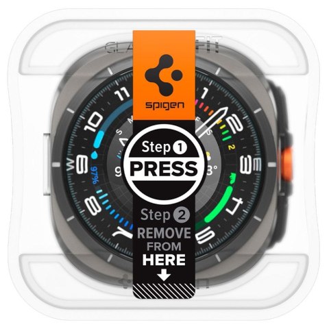 Spigen GLAS.TR EZ FIT 2-Pack - Szkło hartowane do Samsung Galaxy Watch Ultra 47 mm (2 szt) Spigen GLAS.TR EZ FIT 2-Pack - Szkło hartowane do Samsung Galaxy Watch Ultra 47 mm (2 szt)