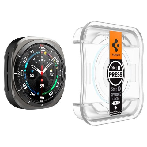 Spigen GLAS.TR EZ FIT 2-Pack - Szkło hartowane do Samsung Galaxy Watch Ultra 47 mm (2 szt) Spigen GLAS.TR EZ FIT 2-Pack - Szkło hartowane do Samsung Galaxy Watch Ultra 47 mm (2 szt)