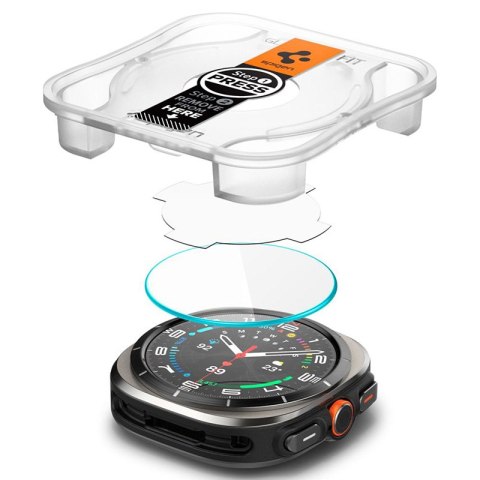 Spigen GLAS.TR EZ FIT 2-Pack - Szkło hartowane do Samsung Galaxy Watch Ultra 47 mm (2 szt) Spigen GLAS.TR EZ FIT 2-Pack - Szkło hartowane do Samsung Galaxy Watch Ultra 47 mm (2 szt)