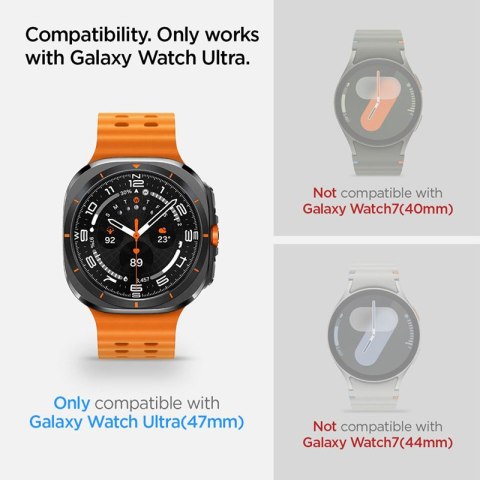 Spigen GLAS.TR EZ FIT 2-Pack - Szkło hartowane do Samsung Galaxy Watch Ultra 47 mm (2 szt) Spigen GLAS.TR EZ FIT 2-Pack - Szkło hartowane do Samsung Galaxy Watch Ultra 47 mm (2 szt)