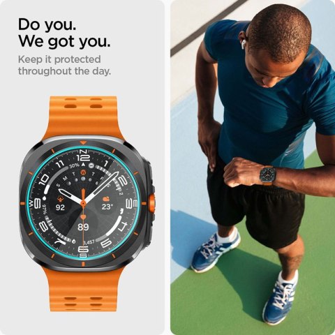 Spigen GLAS.TR EZ FIT 2-Pack - Szkło hartowane do Samsung Galaxy Watch Ultra 47 mm (2 szt) Spigen GLAS.TR EZ FIT 2-Pack - Szkło hartowane do Samsung Galaxy Watch Ultra 47 mm (2 szt)