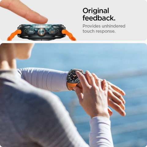 Spigen GLAS.TR EZ FIT 2-Pack - Szkło hartowane do Samsung Galaxy Watch Ultra 47 mm (2 szt) Spigen GLAS.TR EZ FIT 2-Pack - Szkło hartowane do Samsung Galaxy Watch Ultra 47 mm (2 szt)