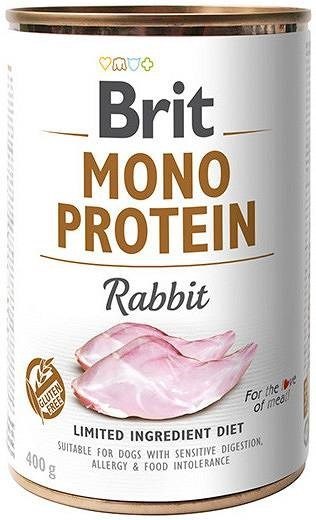 Brit Mono Protein Rabbit - karma mokra dla psa - 400g Brit Mono Protein Rabbit - karma mokra dla psa - 400g