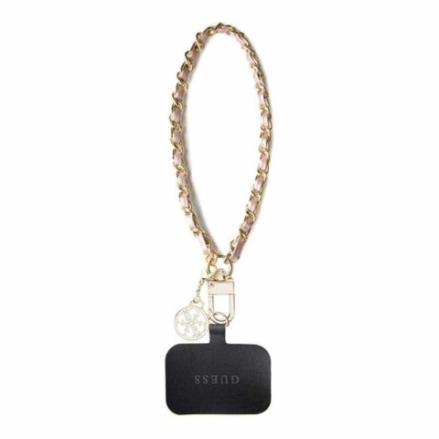 Guess Universal Hand Strap Saffiano Chain 4G Charm - Uniwersalny pasek do telefonu (Różowy) Guess Universal Hand Strap Saffiano Chain 4G Charm - Uniwersalny pasek do telefonu (Różowy)