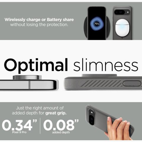 Spigen Rugged Armor - Etui do Google Pixel 9 / 9 Pro (Marble Grey) Spigen Rugged Armor - Etui do Google Pixel 9 / 9 Pro (Marble Grey)