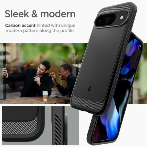 Spigen Rugged Armor - Etui do Google Pixel 9 / 9 Pro (Matte Black) Spigen Rugged Armor - Etui do Google Pixel 9 / 9 Pro (Matte Black)